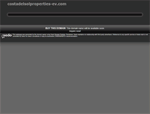 Tablet Screenshot of costadelsolproperties-ev.com